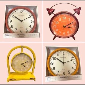 Home Decor Wall Clock Lot of 4